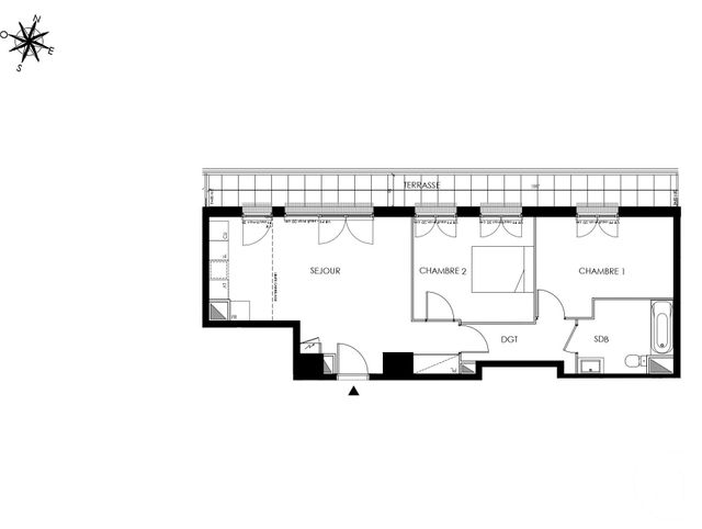 Appartement F3 à vendre - 3 pièces - 59.17 m2 - MAISONS LAFFITTE - 78 - ILE-DE-FRANCE - Century 21 Laffitte Immobilier